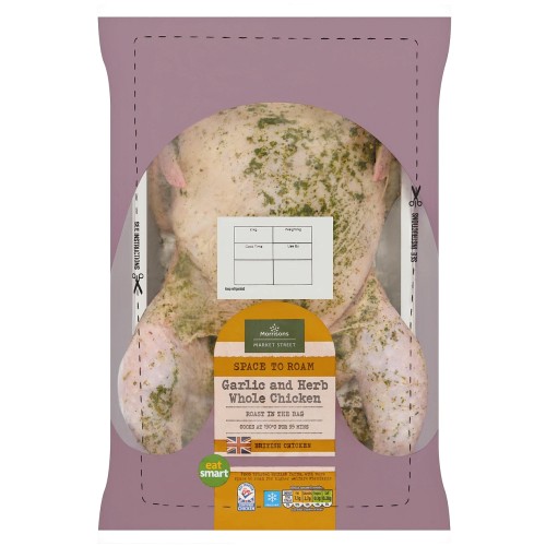 Morrisons Roast In The Bag Garlic & Herb Whole Chicken (1.6kg)