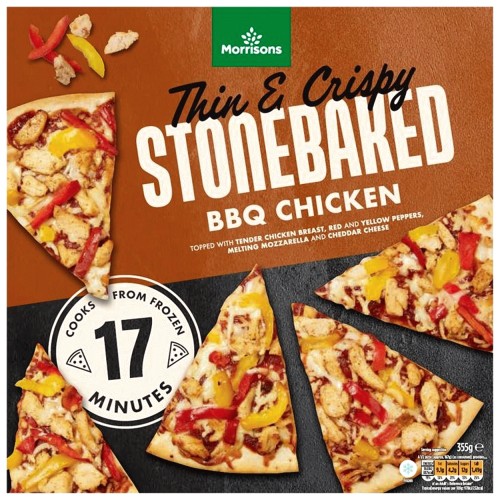 Morrisons Stonebaked BBQ Chicken Pizza