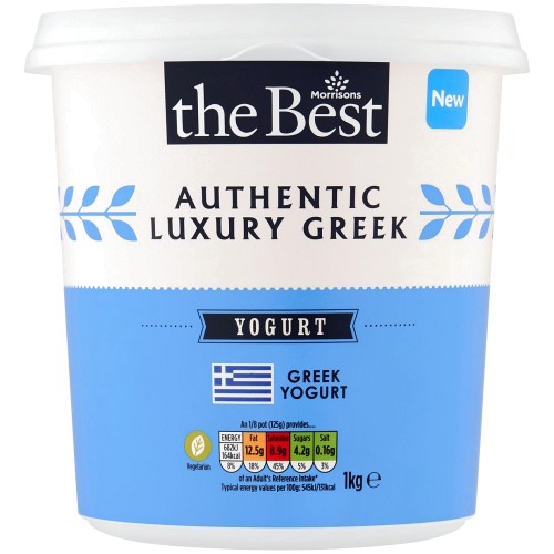 Morrisons The Best Authentic Luxury Greek Yogurt (1kg)