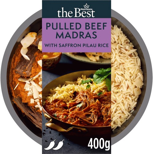 Morrisons The Best Beef Madras With Saffron Pilau Rice