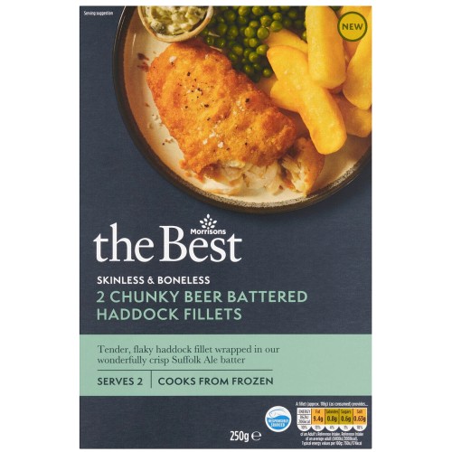 Morrisons The Best Beer Batter Haddock Fish Fillets