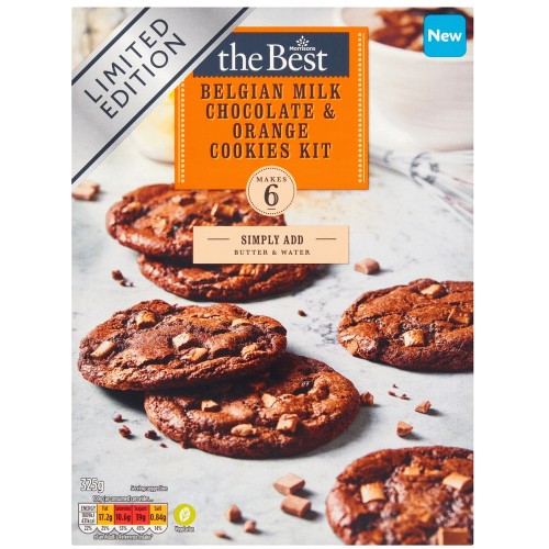 Morrisons The Best Belgian Milk Chocolate & Orange Cookies Kit (325g)