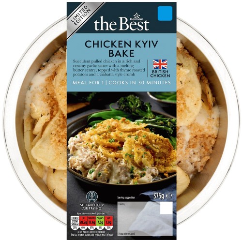 Morrisons The Best Garlic & Black Pepper Chicken Kyiv Bake
