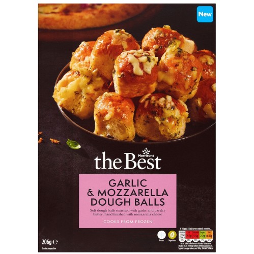 Morrisons The Best Garlic & Mozzarella Dough Balls (206g)