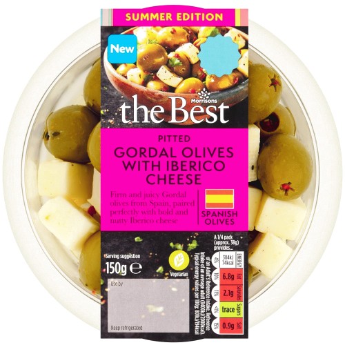 Morrisons The Best Gordal Olives With Iberico Cheese (150g)