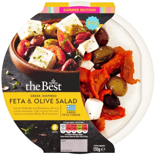 Morrisons The Best Greek Feta & Olive Salad (170g)