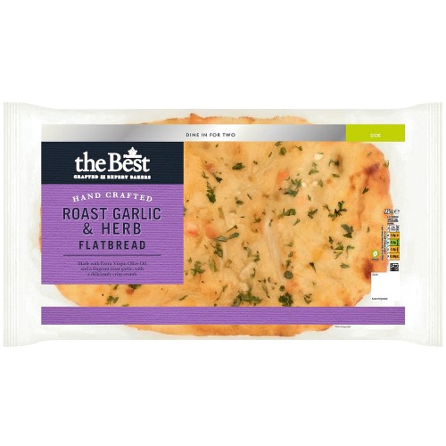 Morrisons The Best Roast Garlic & Herb Flatbread (225g)