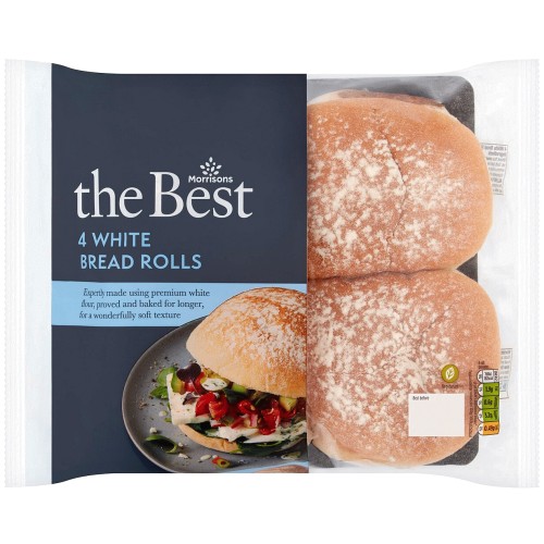 Morrisons The Best White Bread Rolls