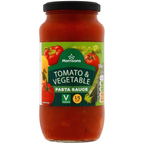 Morrisons Tomato and Vegetable Pasta Sauce