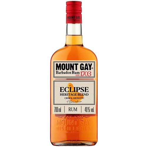 Mount Gay Eclipse Barbados Golden Rum Bottle Heritage Blend (70cl)