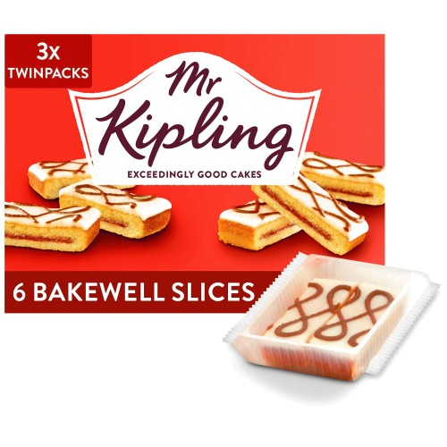 Mr Kipling Bakewell Cake Slices (6)