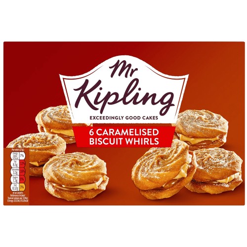 Mr. Kipling Caramelised Biscuit Whirls Cakes (6)