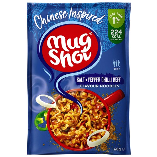 Mug Shot Salt & Pepper Chilli Beef Noodles (60g)