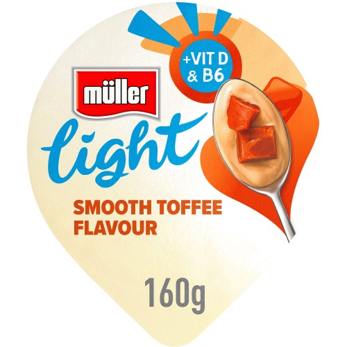 Muller Light Fat Free Toffee Yogurt (160g)