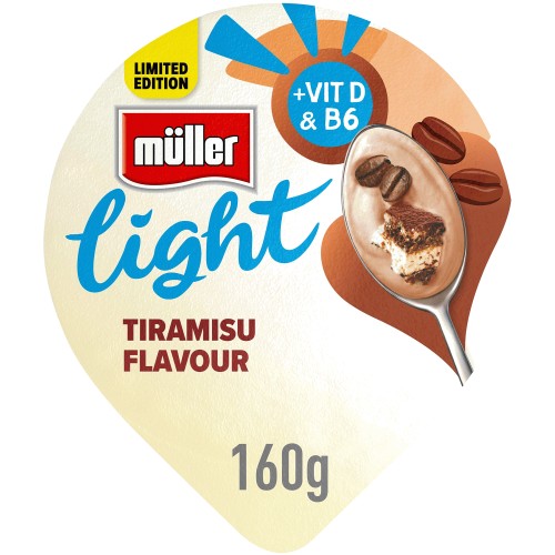 Muller Light Limited Edition Cinnamon Bun Flavour Fat Free Yogurt (160g)