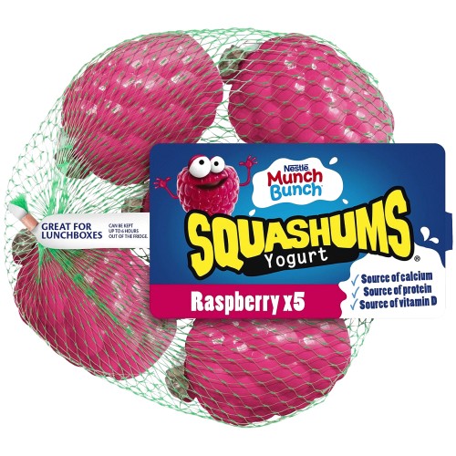 Munch Bunch Raspberry Squashums (5 x 60g)