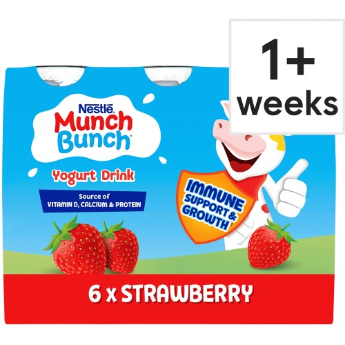 Munch Bunch Squashums Strawberry Yogurt Drinks (6 x 90g)
