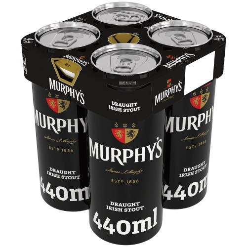 Murphy's Draught Irish Stout 4% ABV Multipack Beer Cans (4 x 440ml)