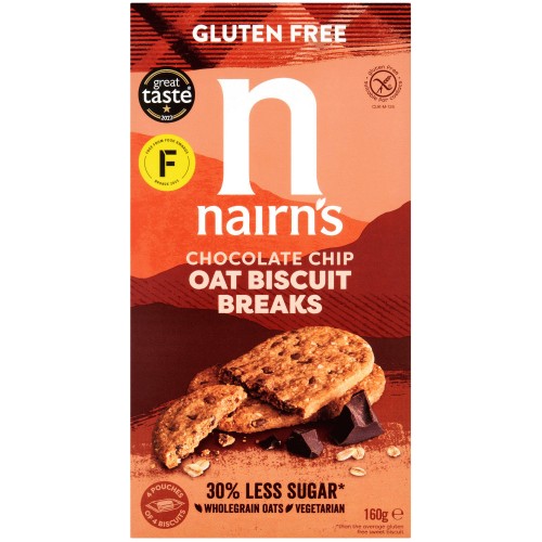 Nairn's Gluten Free Chocolate Chip Biscuit Breaks (160g)