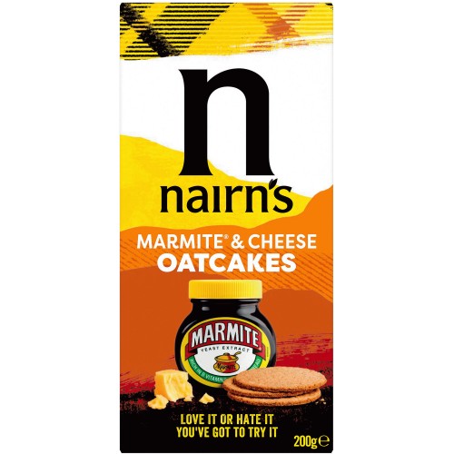 Nairn's Marmite & Cheese Oatcakes (200g)