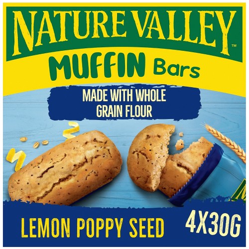 Nature Valley Muffin Bars Lemon Poppy Seed (4 x 30g)