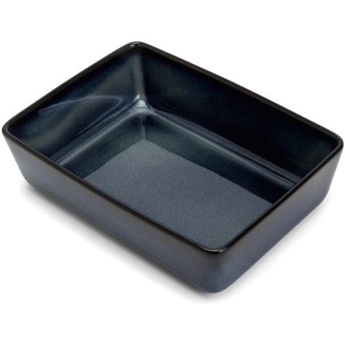 Navy Blue Glaze Stoneware Roaster