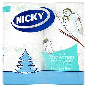 Nicky the Snowman & the Snowdog Toilet Tissue Rolls (4)