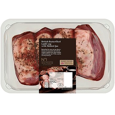 No.1 British Butterflied Lamb Leg w Minted Jus Per kg