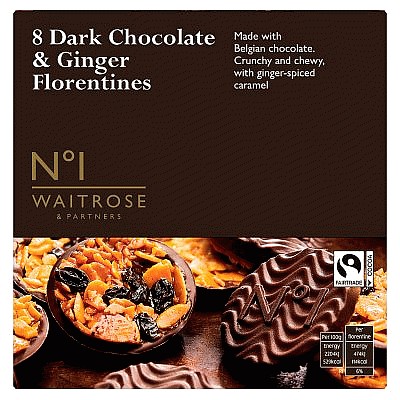 No.1 Dark Chocolate & Ginger Florentines (172g)