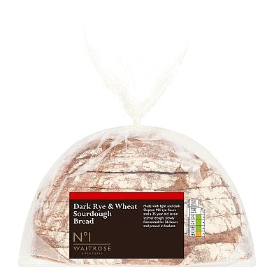 No.1 Rye and Wheat Dark Sourdough Bread (500g)