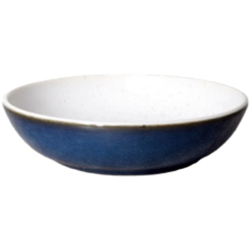 Nutmeg Home Blue Two Tone Reactive Glaze Pasta Bowl