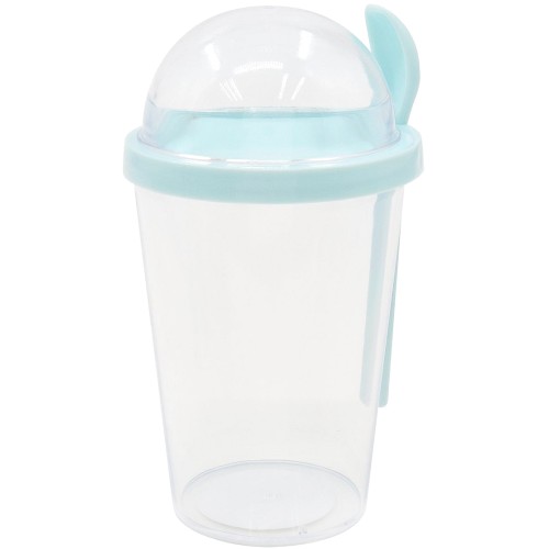 Nutmeg Home Yogurt Pot With Spoon Blue