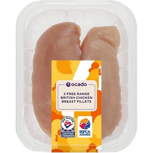 Ocado 2 Free Range Chicken Breast Fillets Typically: