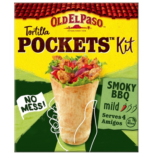 Old El Paso Smoky BBQ Tortilla Pocket Kit (380g)