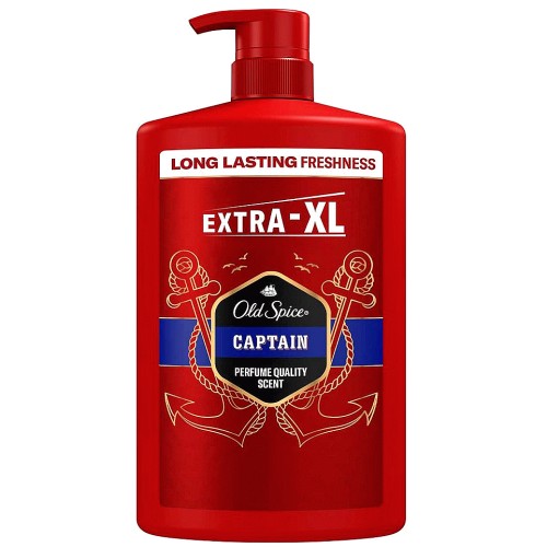 Old Spice Captain Mens 3In1 Wash Shower Gel & Shampoo (1000ml)