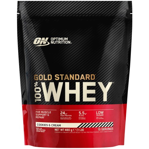 Optimum Nutrition 100% Gold Standard Whey Cookies & Cream (480g)