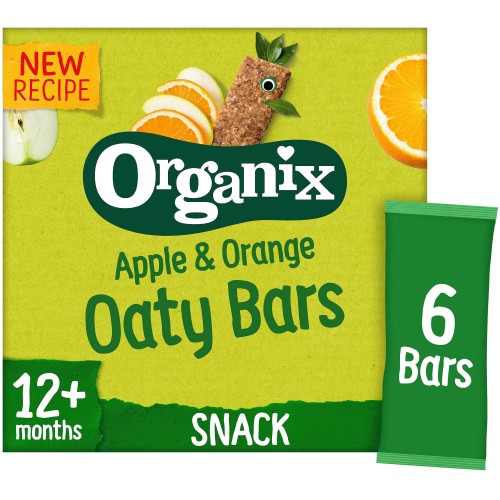 Organix Apple & Orange Soft Oaty Bars (6 x 23g)