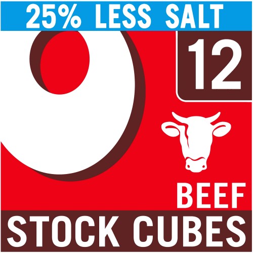 Oxo Reduced Salt Beef Stock 12 Cubes (12 x 71g)