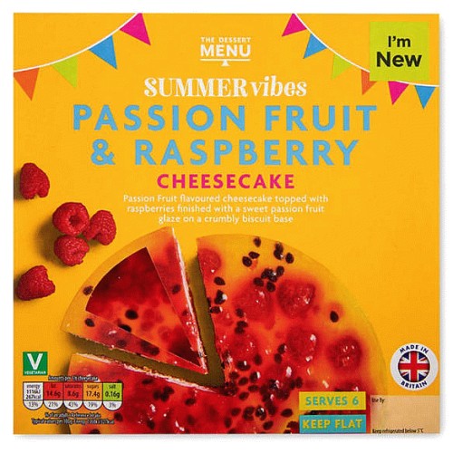 Passion Fruit & Raspberry Cheesecake