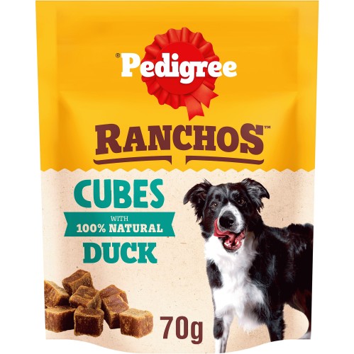 PEDIGREE Ranchos Duck Cubes Dog Treats (70g)
