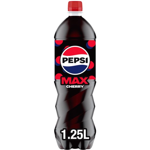 Pepsi Max Cherry No Sugar Cola Bottle (1.25 Litre)