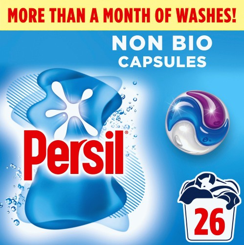 Persil 3 In 1 Washing Capsules Non Bio 26 Washes (26w)