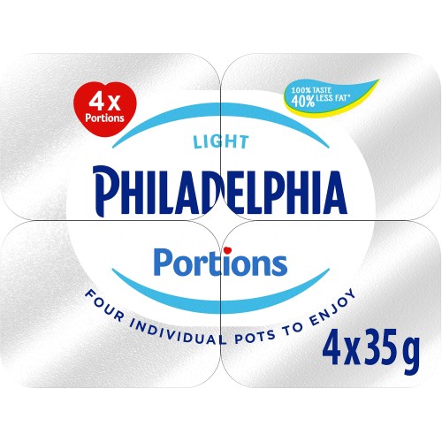 Philadelphia Light Soft Cheese Mini Tubs (4 x 35g)