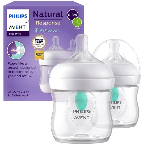 Philips Avent Natural Response Bottle AirFree Vent 0m+ (2 x 125ml)