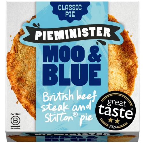 Pieminister Moo & Blue British Beef Steak & Stilton Pie (270g)