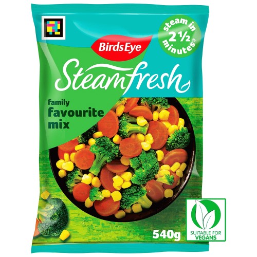 Premium Mixed Vegetable Steam Bags (4 x 540g)