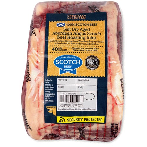 Premium Salt Dry Aged Aberdeen Angus Scotch Beef Roasting Joint (1.525kg)