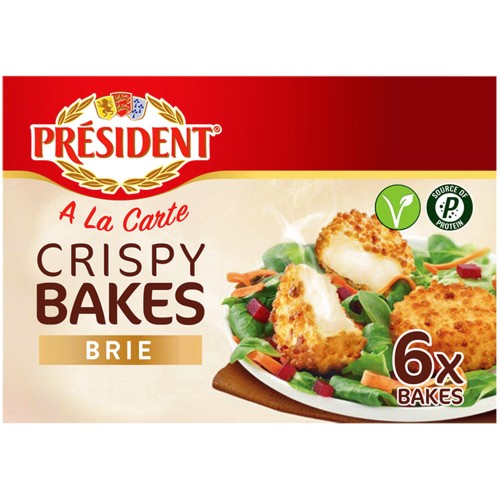 President 6 Crispy Bakes with Brie (150g)