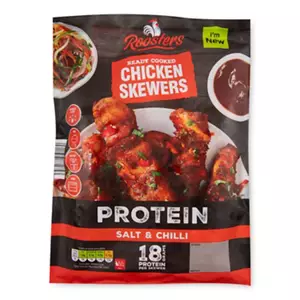 Protein Salt & Chilli Ready Cooked Chicken Skewers