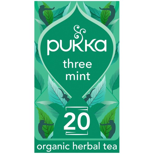 Pukka Organic Three Mint Tea Sachets (20 x 32g)